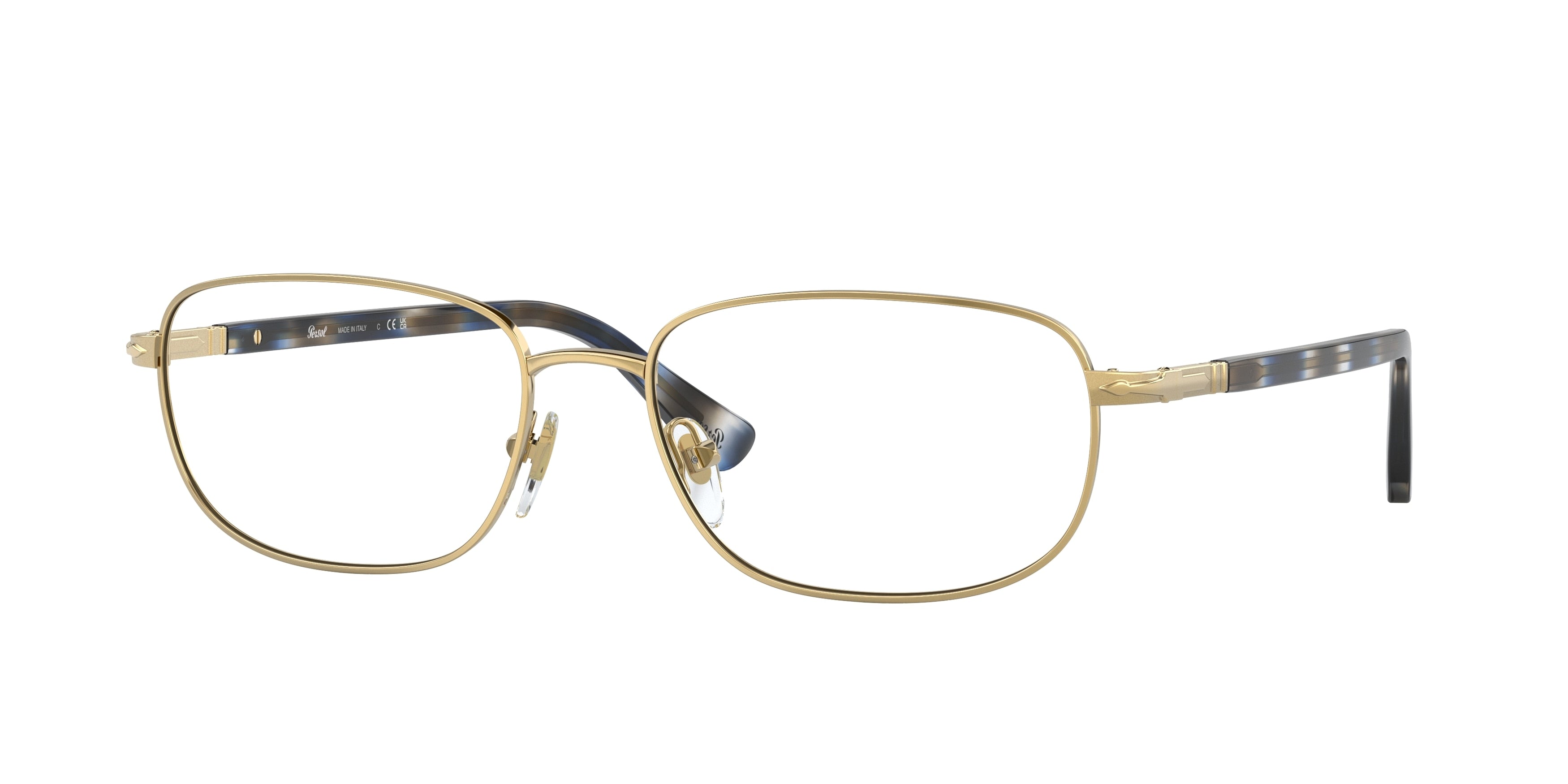 Persol PO1005V Oval Eyeglasses  515-Gold 56-145-17 - Color Map Gold