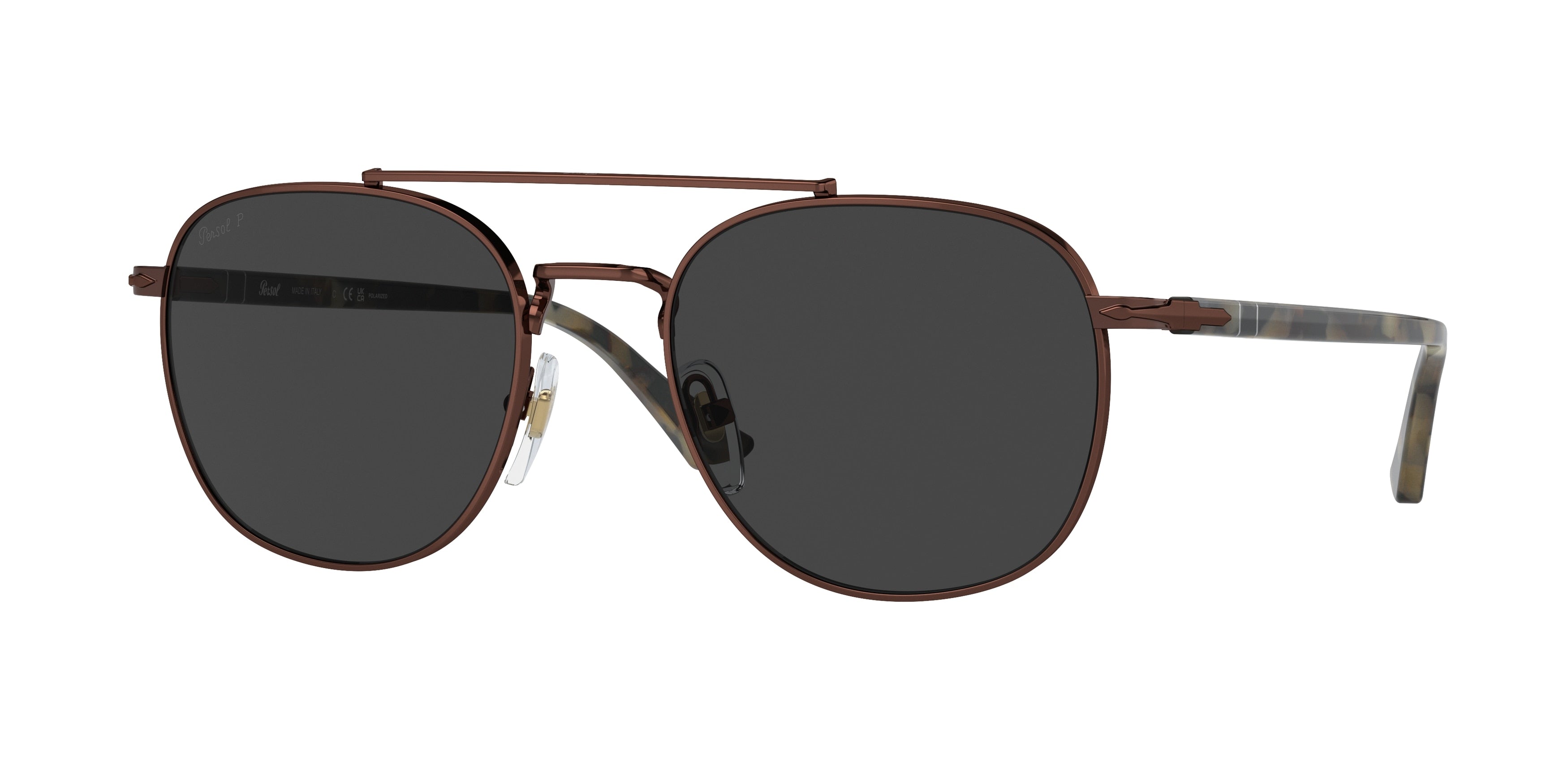 Persol PO1006S Pillow Sunglasses  114848-Brown 55-145-20 - Color Map Brown