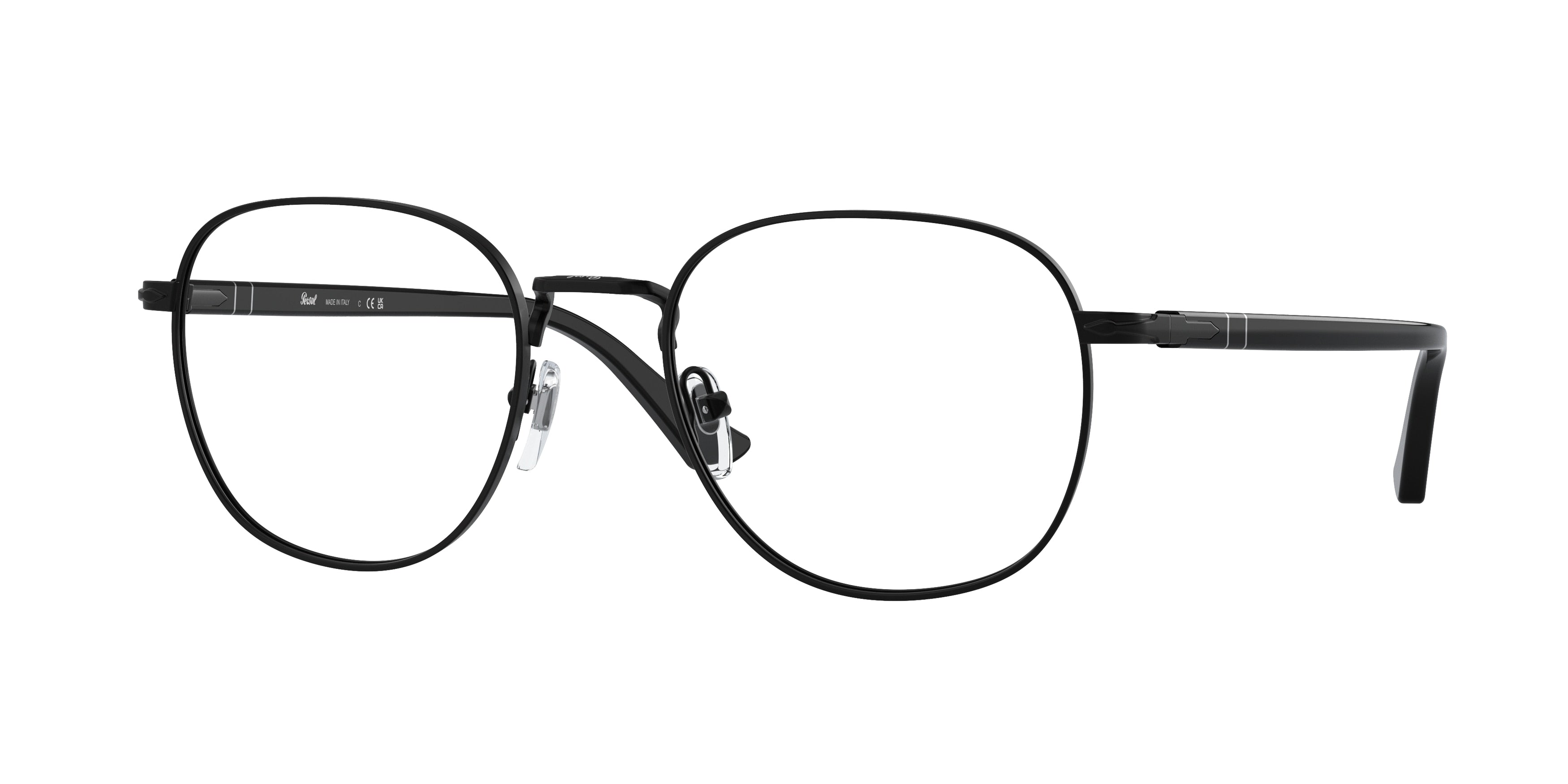 Persol PO1007V Pillow Eyeglasses  1078-Black 53-145-20 - Color Map Black