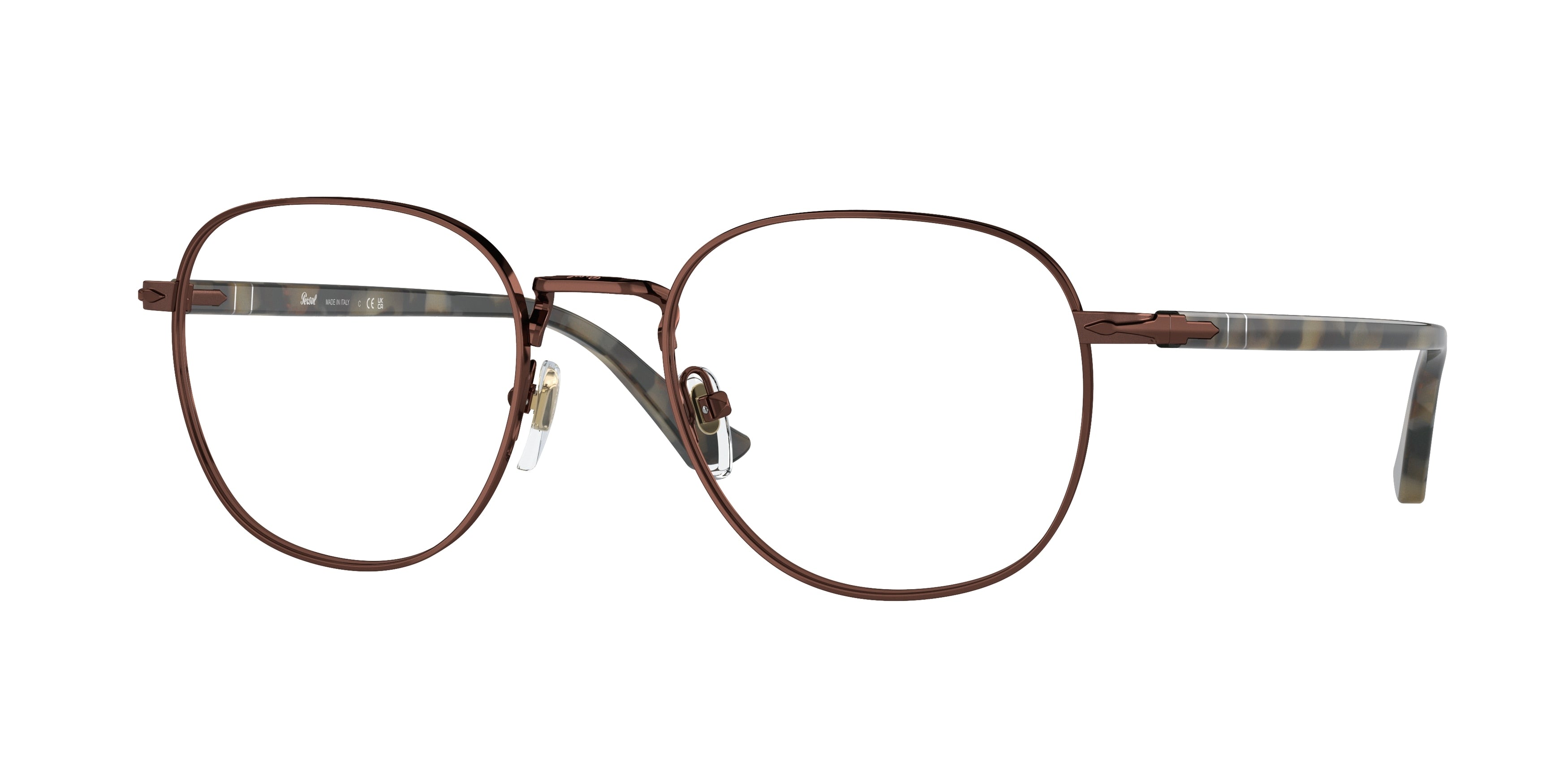 Persol PO1007V Pillow Eyeglasses  1148-Brown 53-145-20 - Color Map Brown