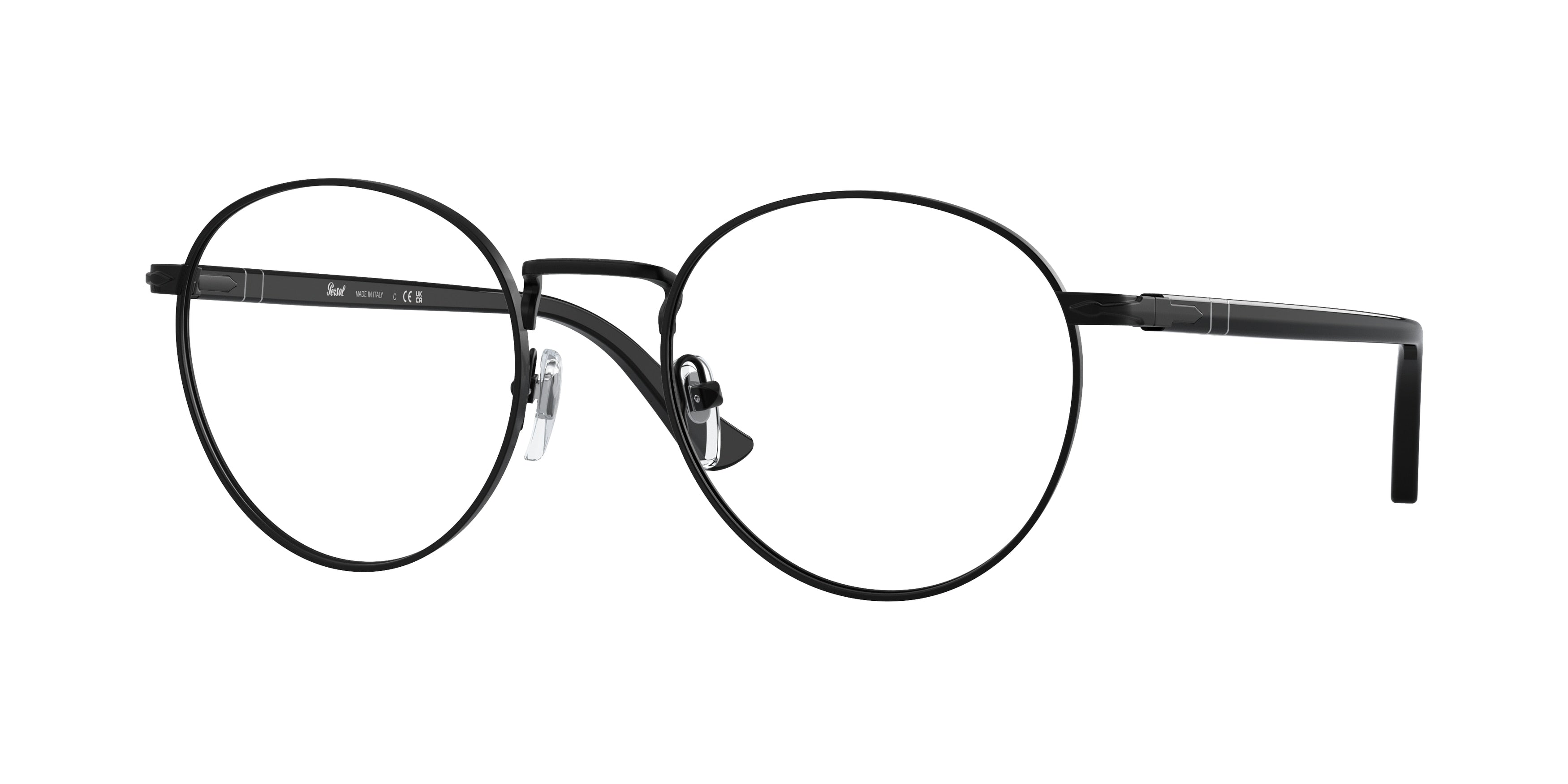 Persol PO1008V Pillow Eyeglasses  1078-Black 52-145-20 - Color Map Black