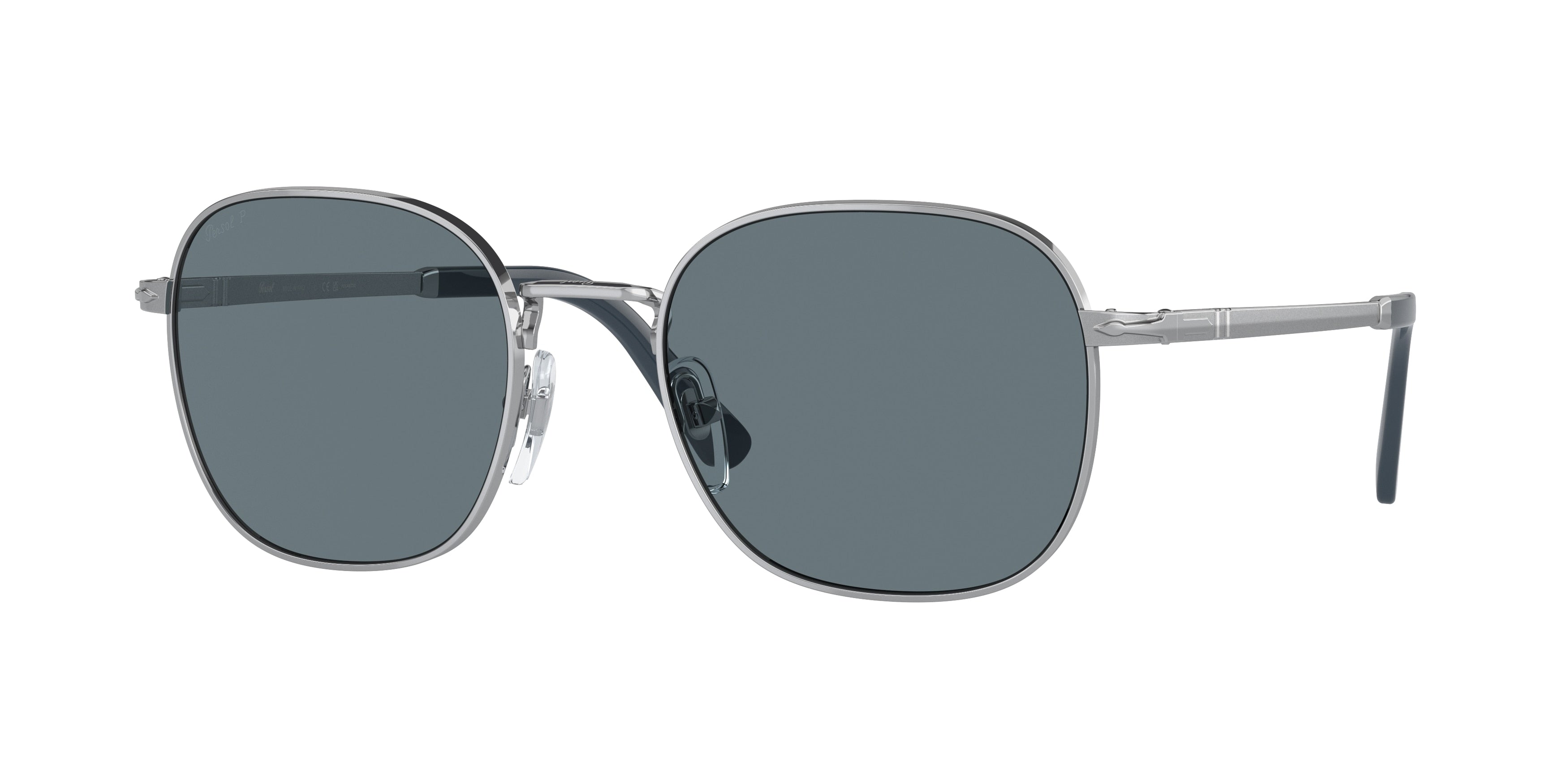 Persol PO1009S Pillow Sunglasses  518/3R-Silver 54-145-20 - Color Map Silver