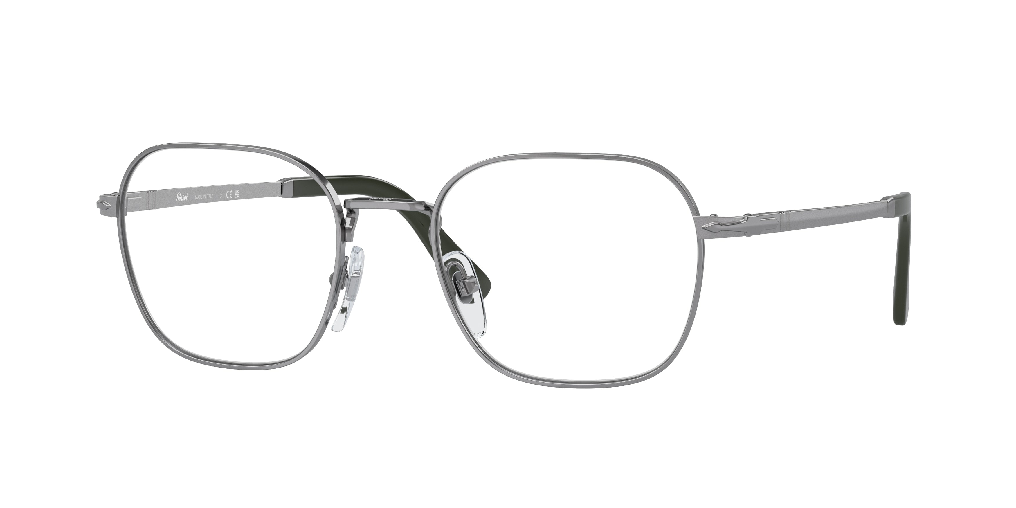 Persol PO1010V Pillow Eyeglasses  513-Gunmetal 52-145-20 - Color Map Grey