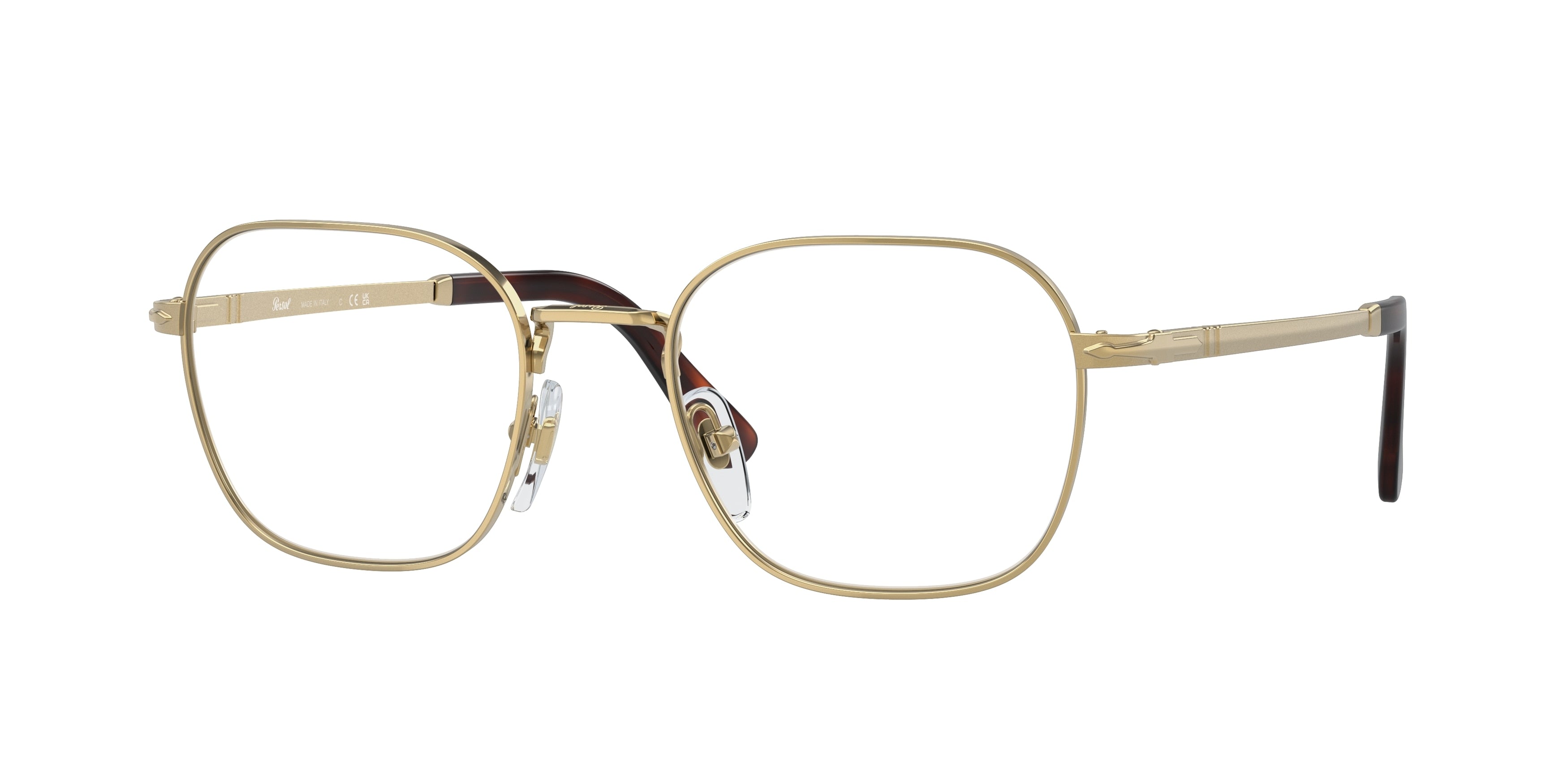 Persol PO1010V Pillow Eyeglasses  515-Gold 52-145-20 - Color Map Gold