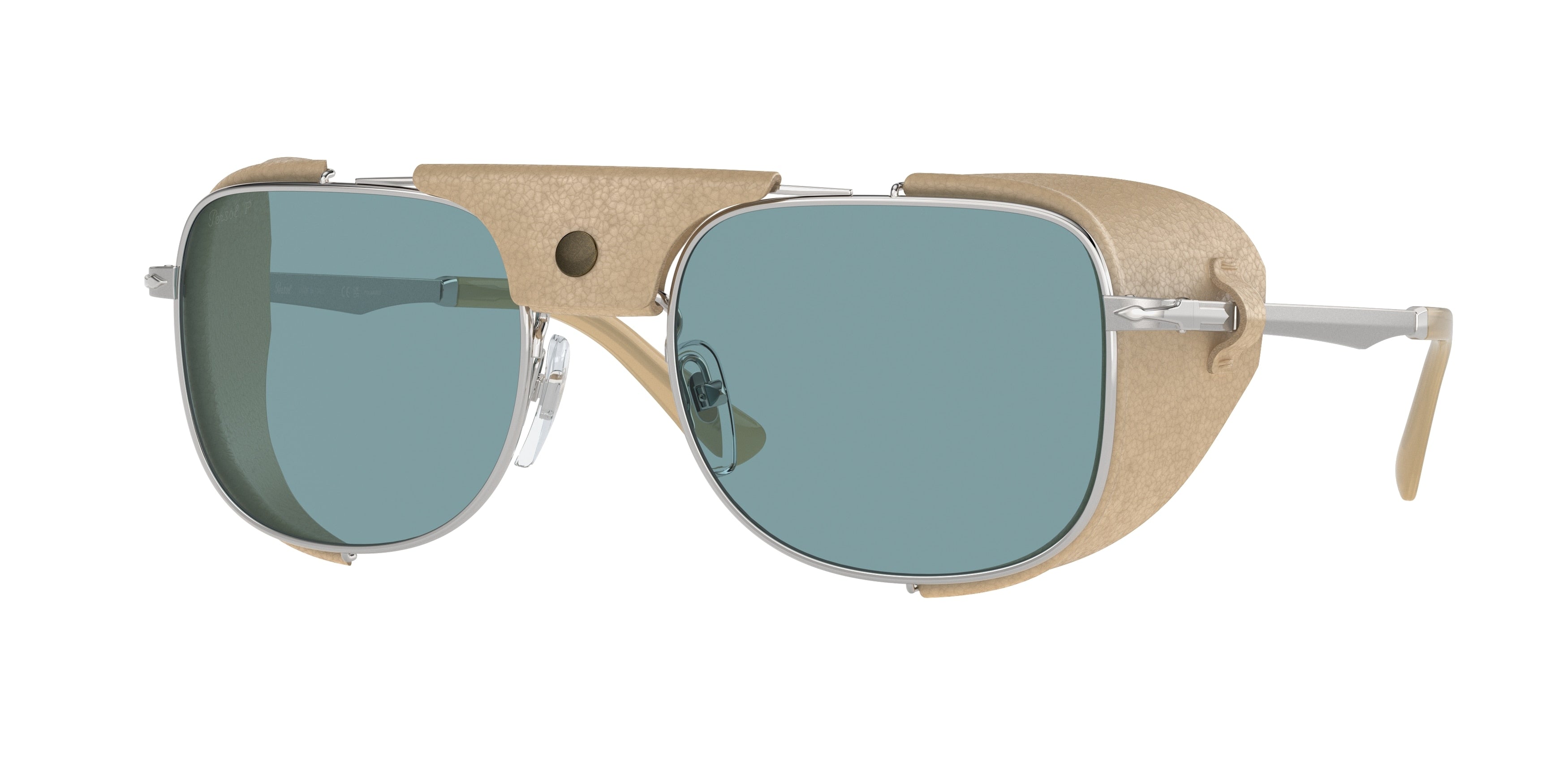 Persol PO1013SZ Rectangle Sunglasses  1155P1-Silver 55-145-20 - Color Map Silver
