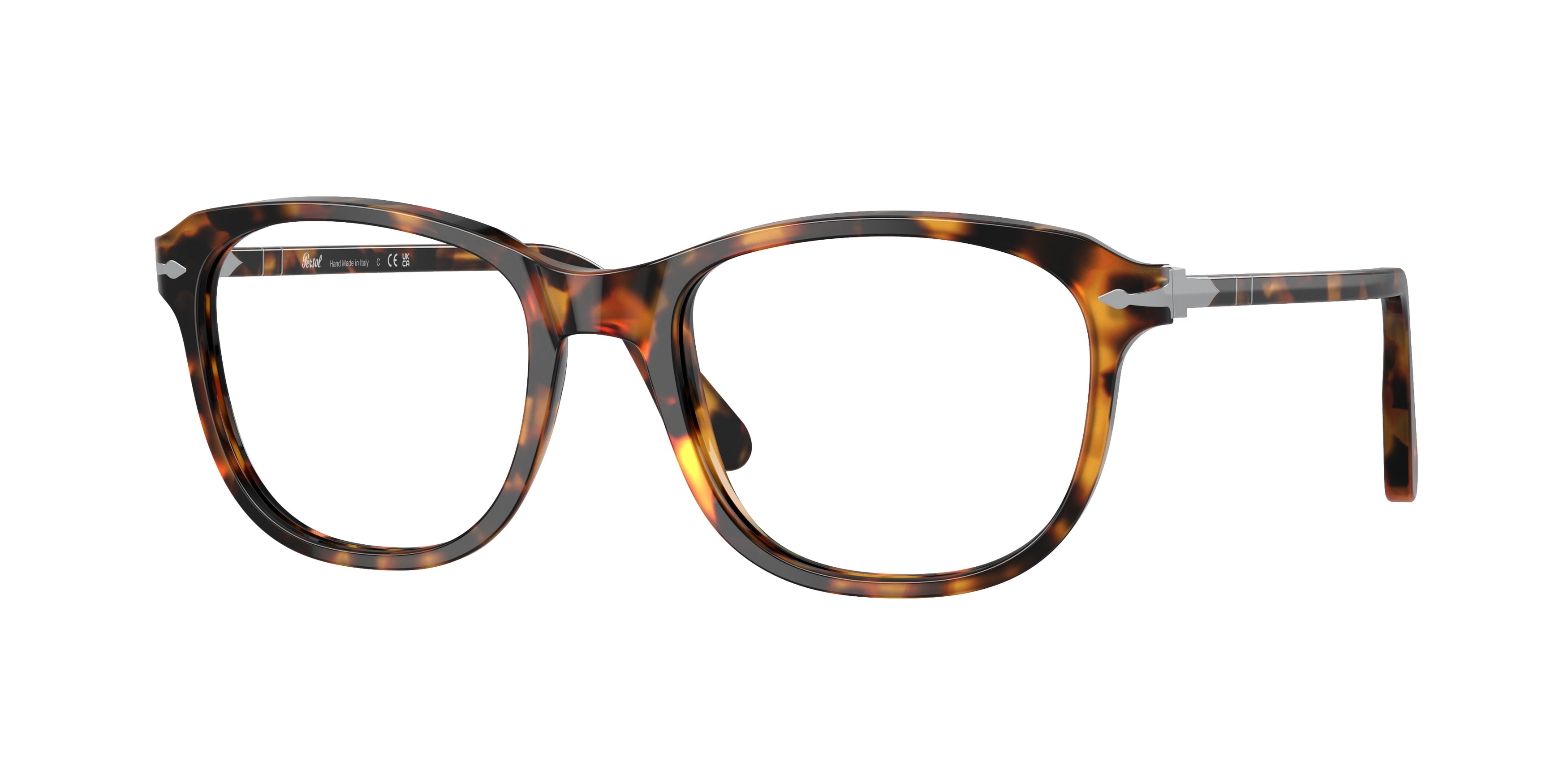 Persol PO1935V Pillow Eyeglasses  1052-Madreterra 53-145-19 - Color Map Tortoise