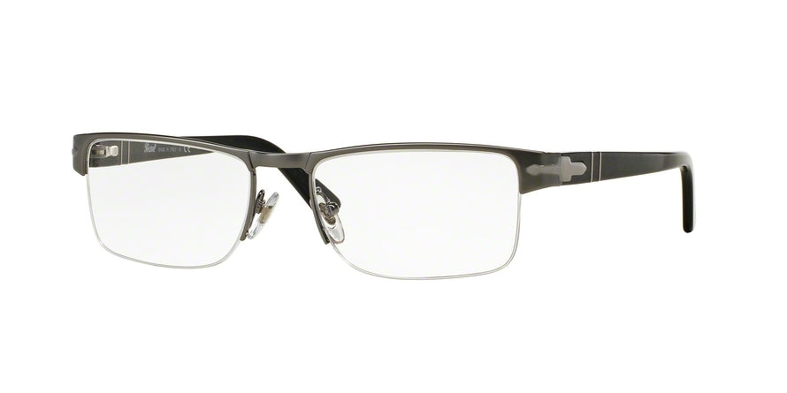 Persol PO2374V Rectangle Eyeglasses  513-GUNMETAL 52-17-135 - Color Map gunmetal