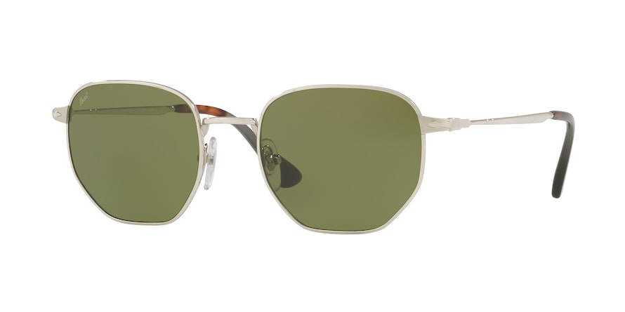 Persol PO2446S Irregular Sunglasses  518/4E-SILVER 52-20-145 - Color Map silver