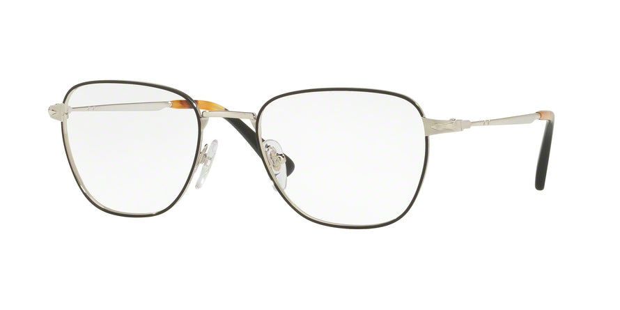 Persol PO2447V Pillow Eyeglasses  1074-SILVER BLACK 54-20-145 - Color Map black