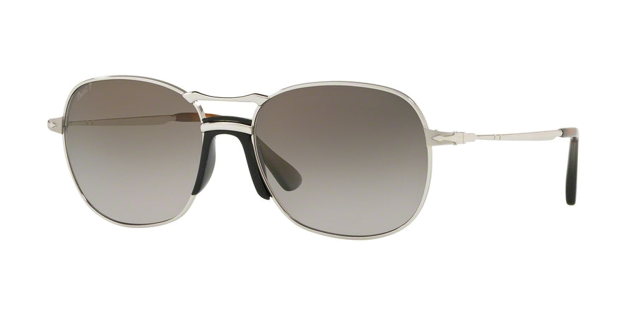 Persol PO2449S Pilot Sunglasses  518/M3-SILVER 56-17-145 - Color Map silver
