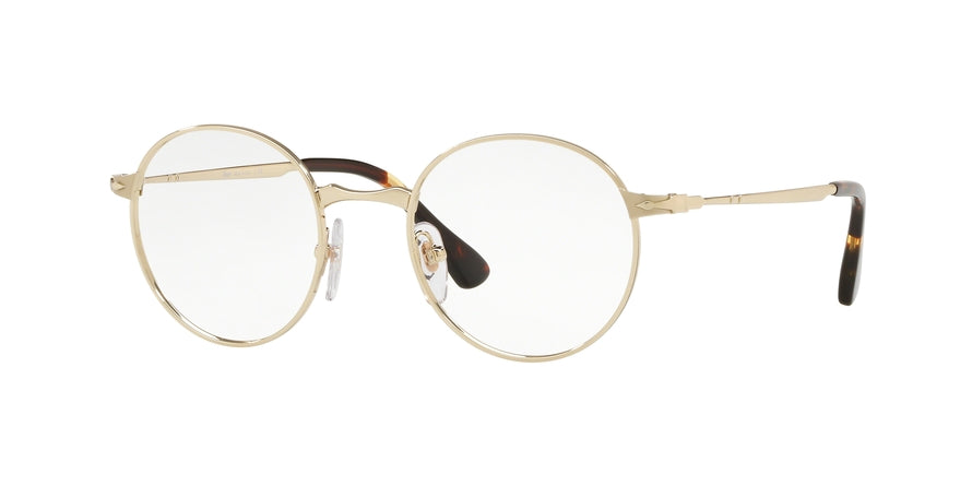 Persol PO2451V Square Eyeglasses  1076-GOLD 47-20-145 - Color Map gold