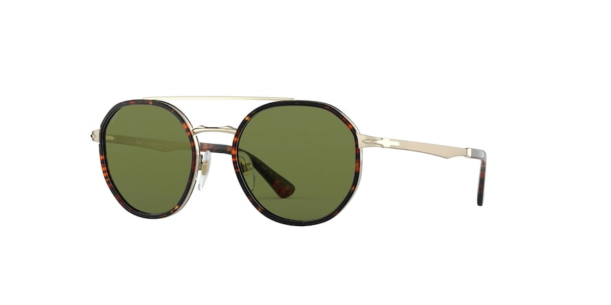 Persol PO2456S Phantos Sunglasses  107652-GOLD & HAVANA 53-20-145 - Color Map gold