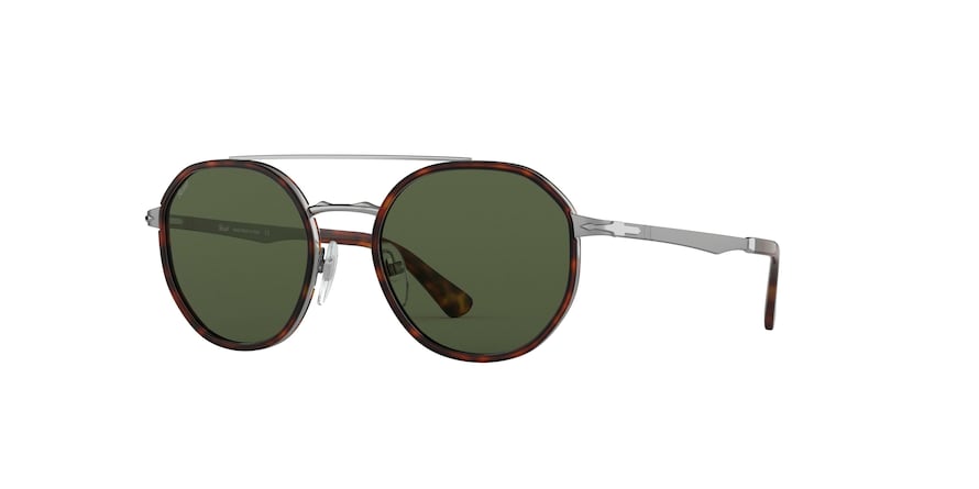 Persol PO2456S Phantos Sunglasses  513/31-GUNMETAL & HAVANA 53-20-145 - Color Map gunmetal