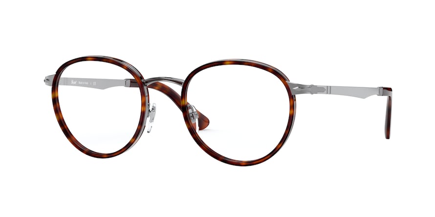 Persol PO2468V Phantos Eyeglasses  513-GUNMETAL & HAVANA 49-20-145 - Color Map gunmetal