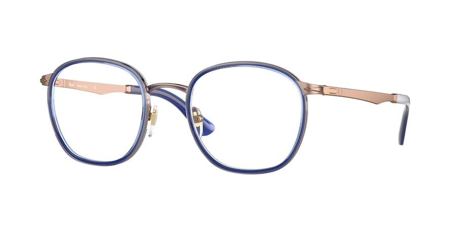Persol PO2469V Phantos Eyeglasses  1095-BROWN/BLUE 50-21-145 - Color Map multi