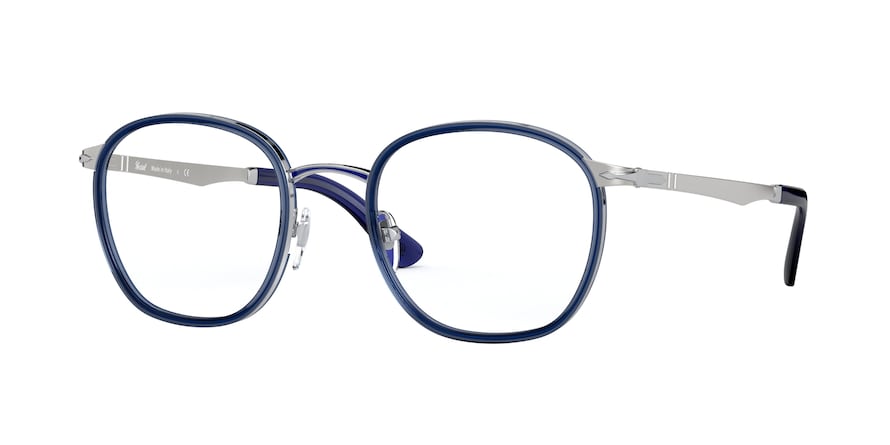 Persol PO2469V Phantos Eyeglasses  518-SILVER & BLUE 48-21-140 - Color Map silver