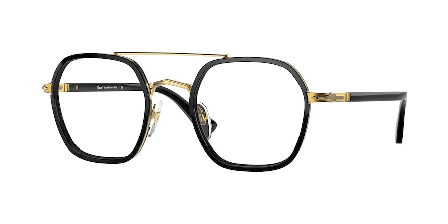 Persol PO2480V Irregular Eyeglasses  1097-BLACK 50-22-145 - Color Map black