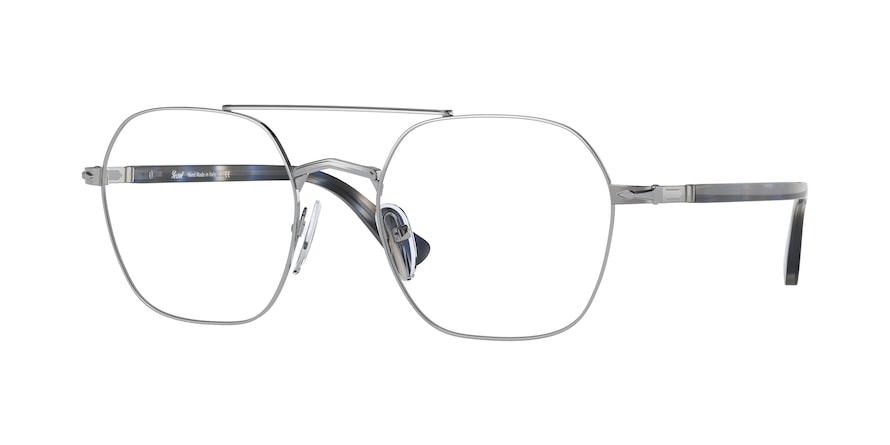 Persol PO2483V Irregular Eyeglasses  1106-SILVER 52-20-145 - Color Map silver