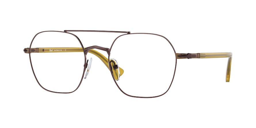 Persol PO2483V Irregular Eyeglasses  1107-BROWN 52-20-145 - Color Map brown