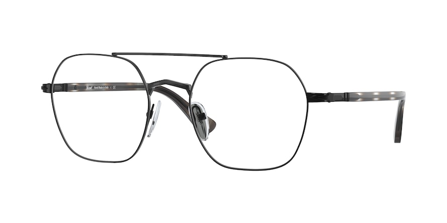 Persol PO2483V Irregular Eyeglasses  1108-BLACK 52-20-145 - Color Map black