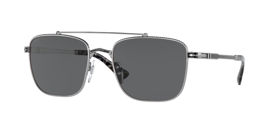 Persol PO2487S Square Sunglasses  1110B1-GUNMETAL/BLACK 55-19-145 - Color Map multi