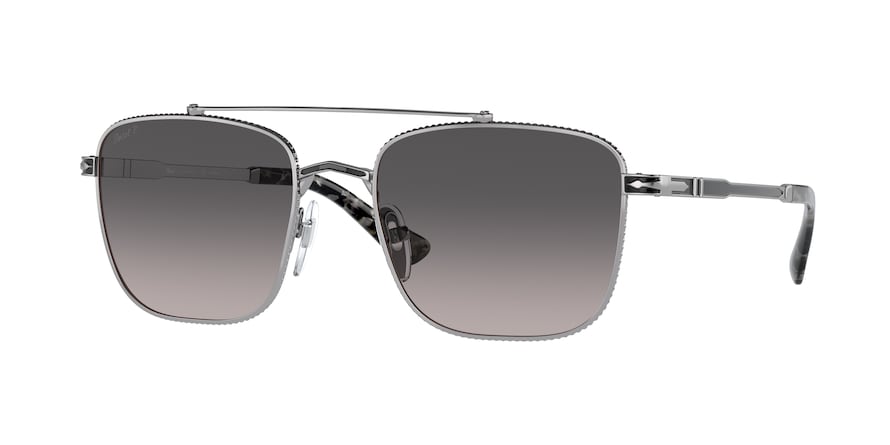 Persol PO2487S Square Sunglasses  1110M3-GUNMETAL/BLACK 55-19-145 - Color Map multi