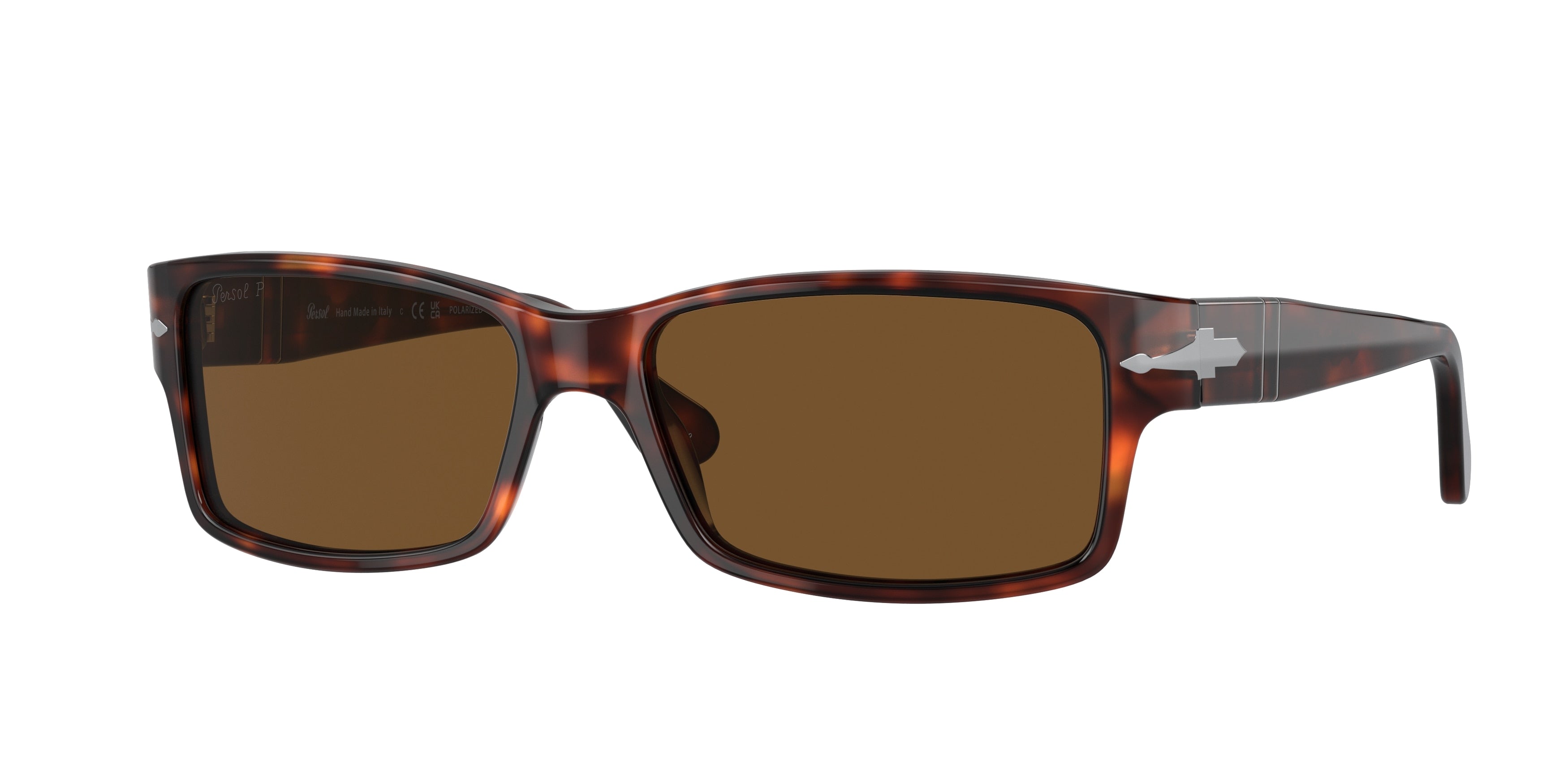 Persol PO2803S Rectangle Sunglasses  24/57-Havana 57-140-16 - Color Map Tortoise