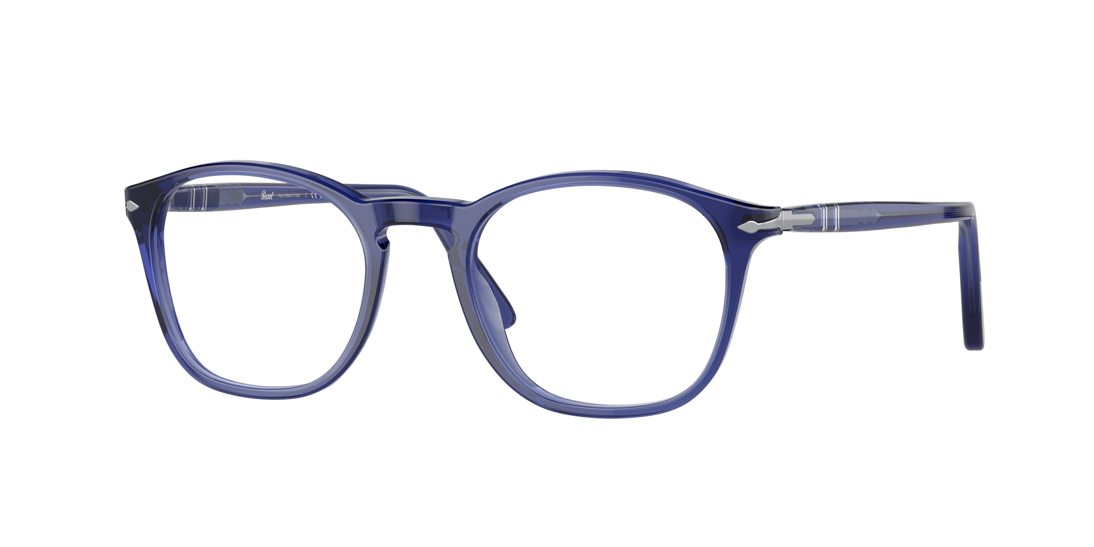 Persol PO3007V Square Eyeglasses  1015-Blue 50-145-19 - Color Map Blue