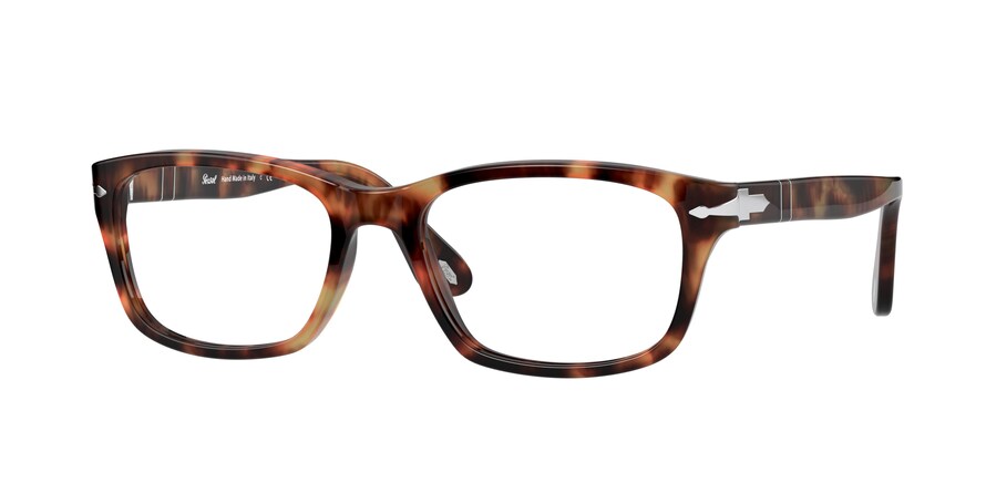 Persol PO3012VA Rectangle Eyeglasses  108-CAFFE 54-18-145 - Color Map havana