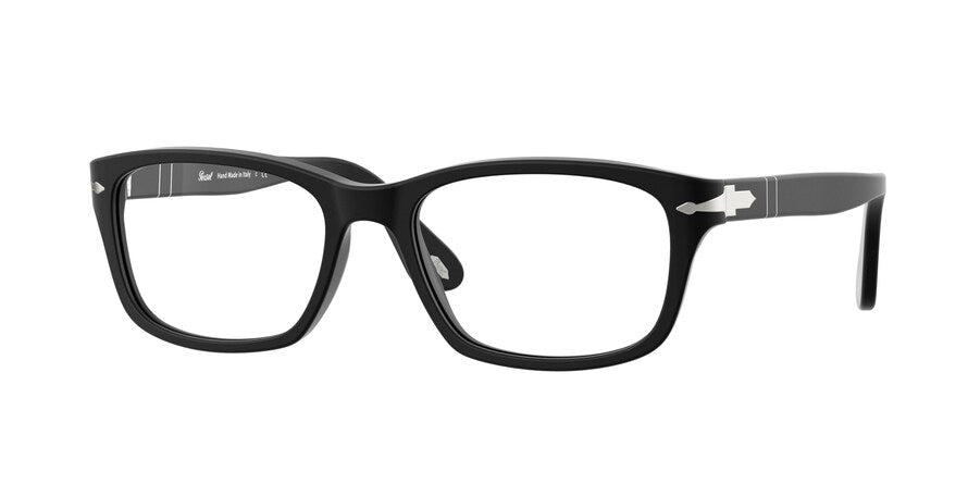 Persol PO3012VA Rectangle Eyeglasses  900-MATTE BLACK 54-18-145 - Color Map black