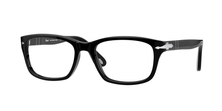 Persol PO3012VA Rectangle Eyeglasses  95-BLACK 54-18-145 - Color Map black