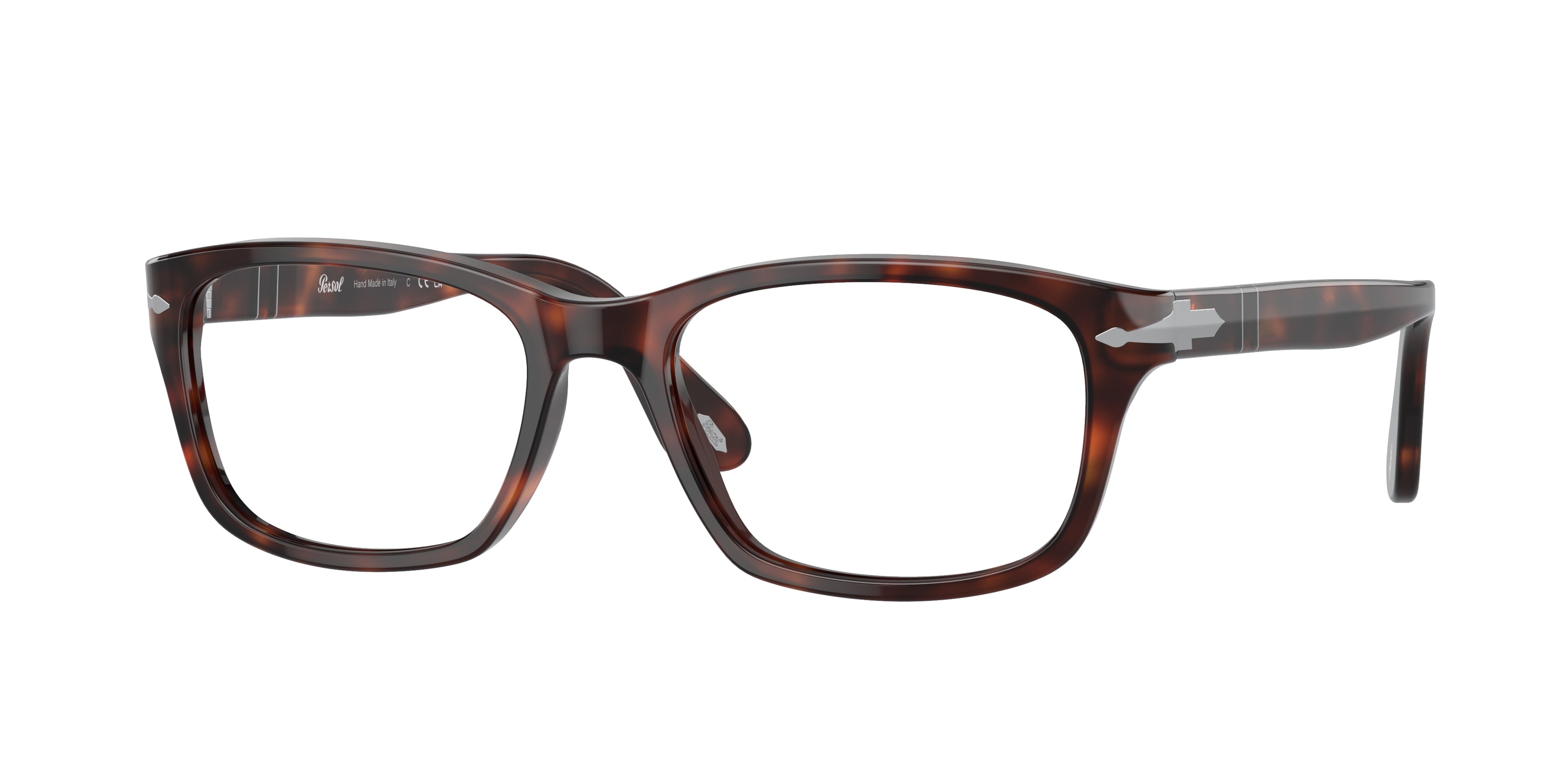 Persol PO3012V Square Eyeglasses  24-Havana 54-145-18 - Color Map Tortoise