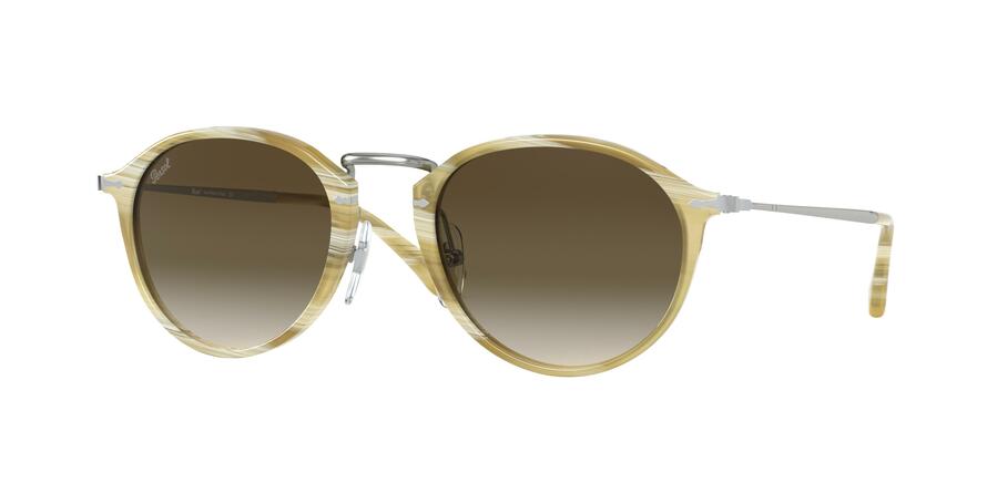 Persol PO3046S Phantos Sunglasses  111551-STRIPED IVORY 49-21-140 - Color Map ivory