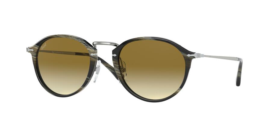 Persol PO3046S Phantos Sunglasses  984/B2-STRIPED GREEN 49-21-140 - Color Map green