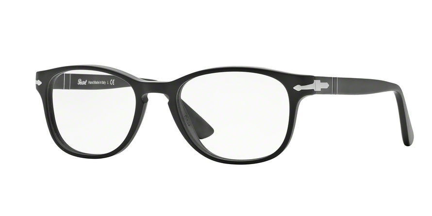 Persol PO3085V Square Eyeglasses  9000-BLACK 53-19-145 - Color Map black