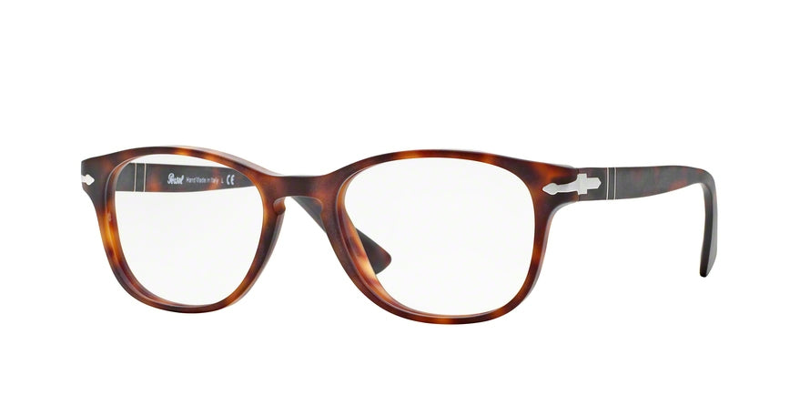 Persol PO3085V Square Eyeglasses  9001-MATTE HAVANA 53-19-145 - Color Map havana