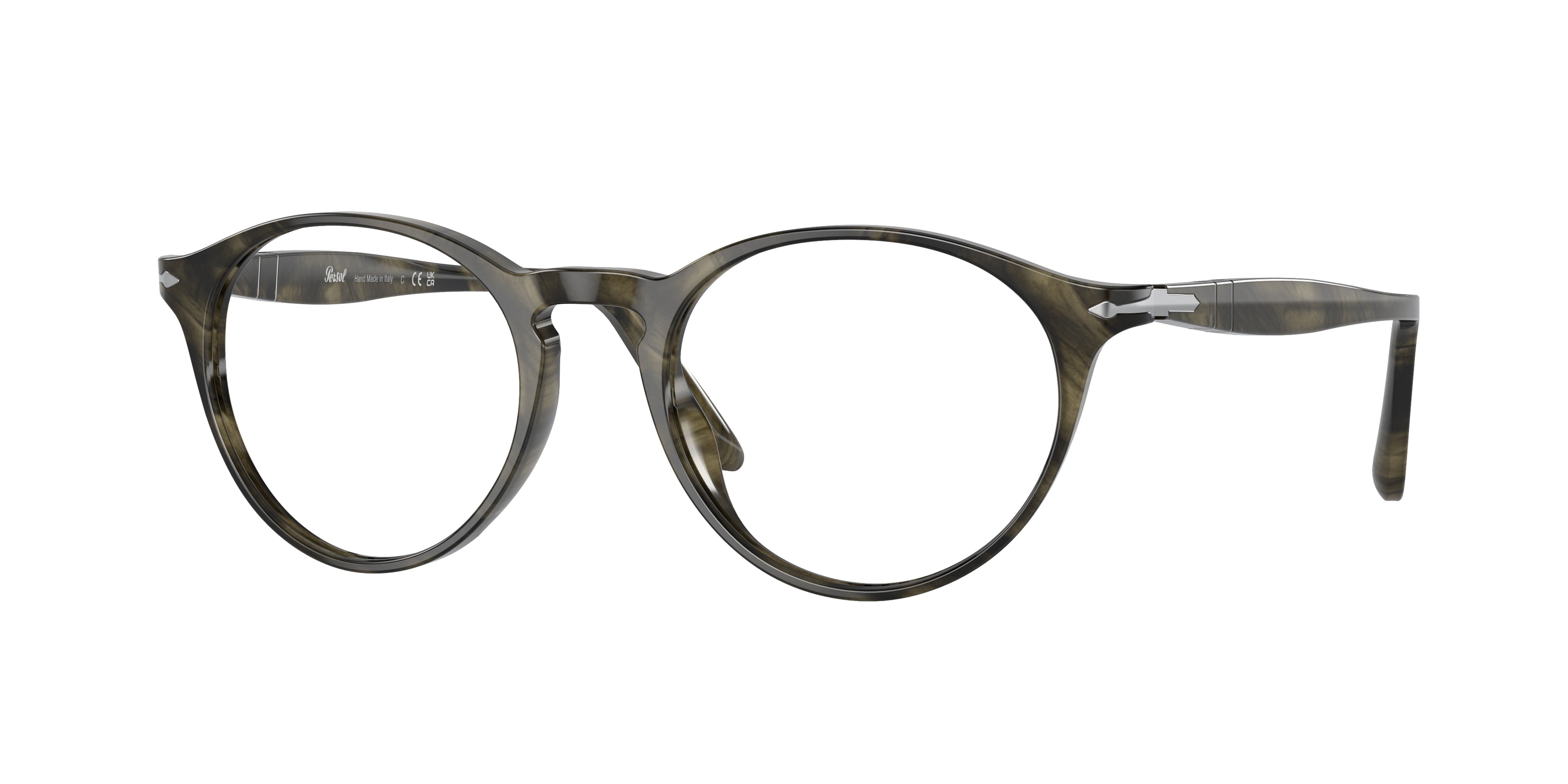 Persol PO3092V Phantos Eyeglasses  1020-Striped Grey 50-145-19 - Color Map Grey