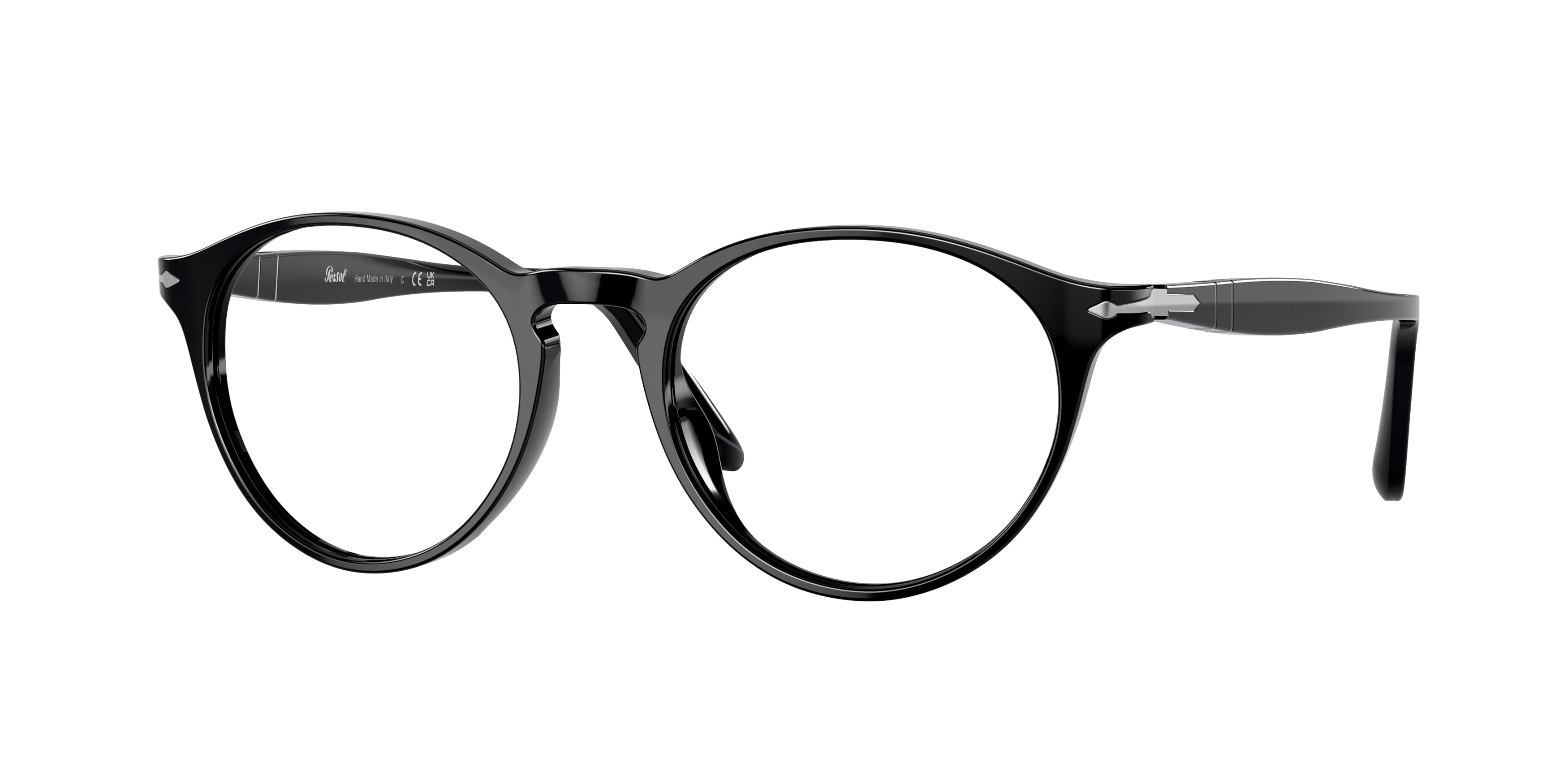 Persol PO3092V Phantos Eyeglasses  9014-Black 50-145-19 - Color Map Black