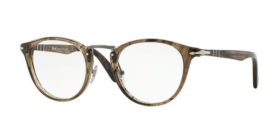 Persol PO3107V Phantos Eyeglasses  1019-STRIPED BEIBE 47-22-145 - Color Map grey