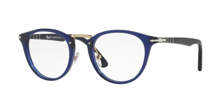 Persol PO3107V Phantos Eyeglasses  181-TRASPARENT BLUE 49-22-145 - Color Map blue