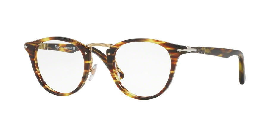 Persol PO3107V Phantos Eyeglasses  938-BROWN YELLOW TORQUOISE 49-22-145 - Color Map green