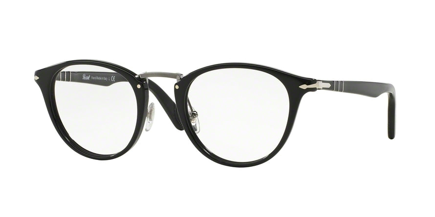Persol PO3107V Phantos Eyeglasses  95-BLACK 47-22-145 - Color Map black