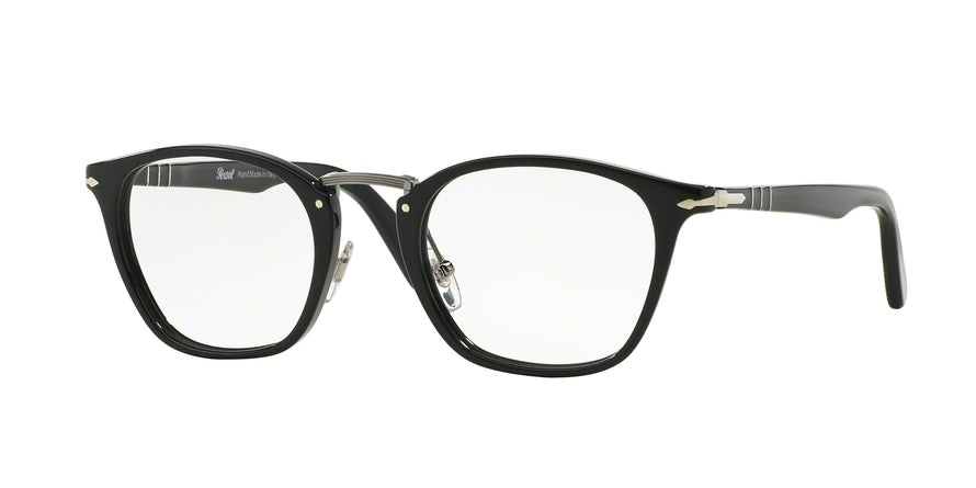Persol PO3109V Rectangle Eyeglasses  95-BLACK 49-22-145 - Color Map black
