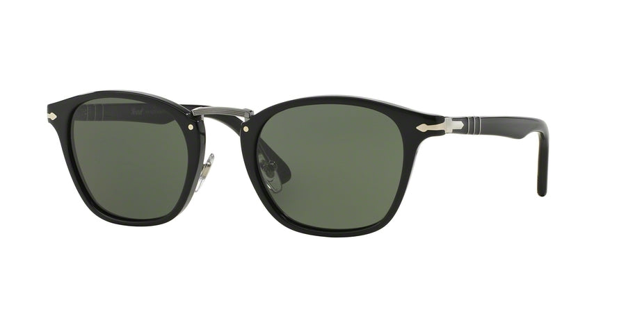 Persol PO3110S Rectangle Sunglasses  95/31-BLACK 51-22-145 - Color Map black