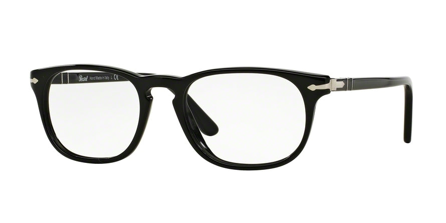 Persol PO3121V Square Eyeglasses  95-BLACK 52-19-145 - Color Map black