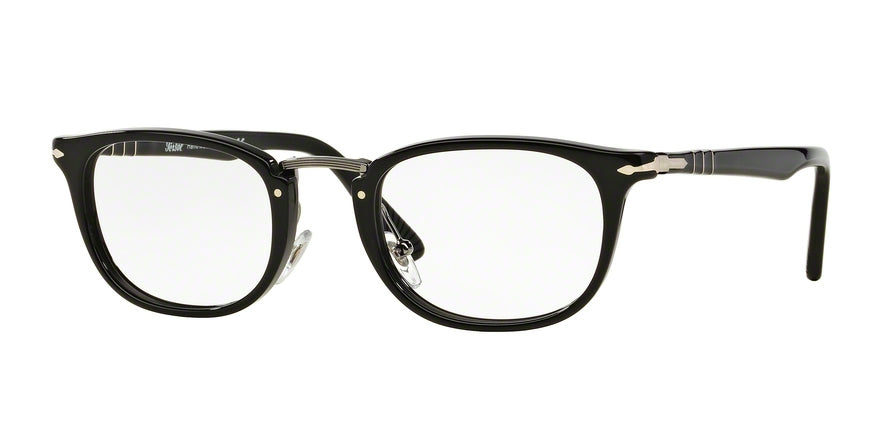 Persol PO3126V Rectangle Eyeglasses  95-BLACK 50-22-145 - Color Map black
