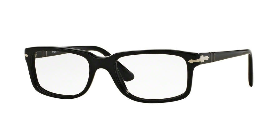 Persol PO3130V Rectangle Eyeglasses  95-BLACK 54-18-145 - Color Map black