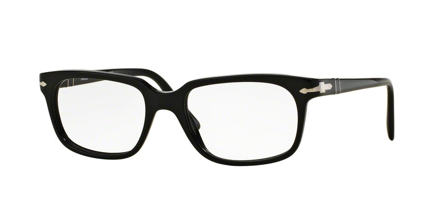 Persol PO3131V Rectangle Eyeglasses  95-BLACK 54-18-145 - Color Map black