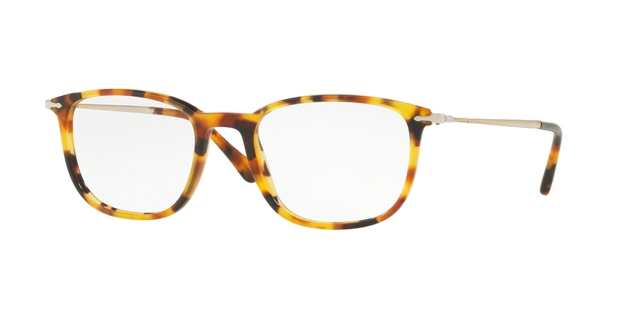 Persol PO3146V Rectangle Eyeglasses  1052-BROWN/BEIGE TORTOISE 51-19-140 - Color Map havana