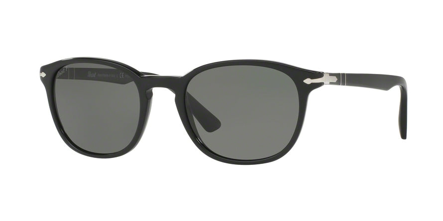 Persol PO3148S Square Sunglasses  901458-BLACK 53-20-145 - Color Map black